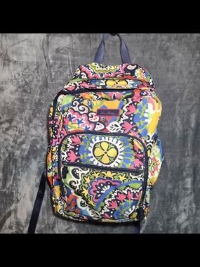Vera Bradley Campus Backpack "Rio" Floral Paisley Backpack
